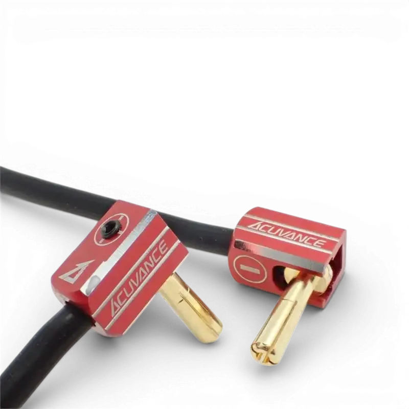Set prises batterie pk 4mm + dissipateurs aluminum Rouge
