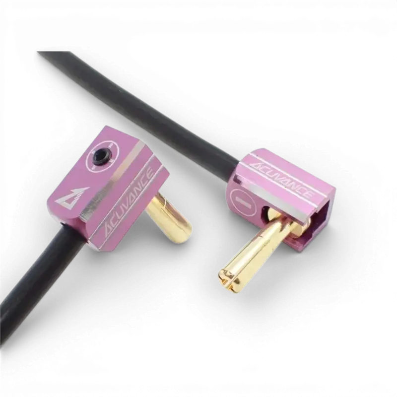 Set prises batterie pk 5mm + dissipateurs aluminum Violet