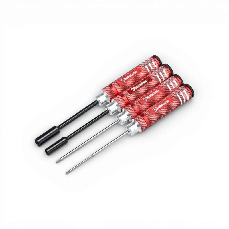 Set tournevis 4 pièces ROUGE