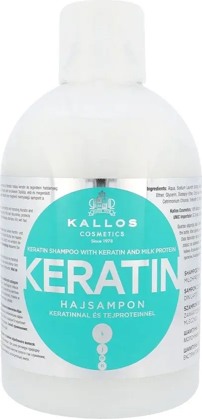 Shampoo Kératine Kallos 1000ml - Nouveau Outlet