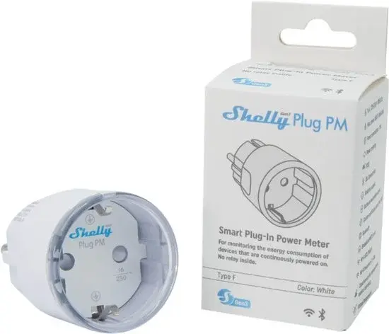 Shelly Plug PM Gen3 Blanc - Nouveau système domotique