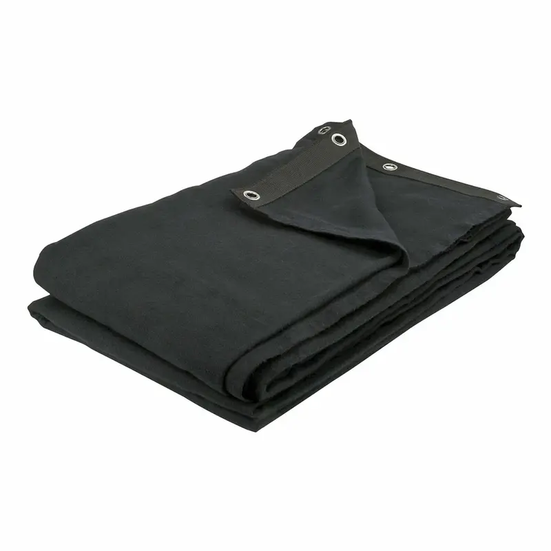 Showgear Dekomolton Fond de scène 6x3m Noir - Nouveau Outlet