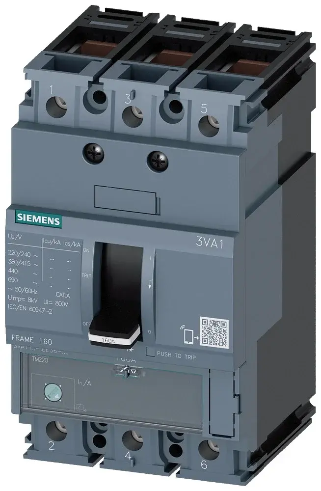 Siemens 3VA1 Disjoncteur 3 pôles 80A - Neuf Outlet