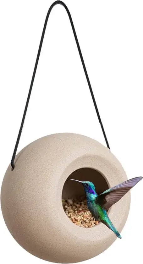 Singingfriend Voederbol Lisa Keramiek 13x14cm Beige - Nieuw Outlet