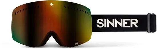SINNER PINE Masque de ski Noir mat Taille unique - Neuf Outlet