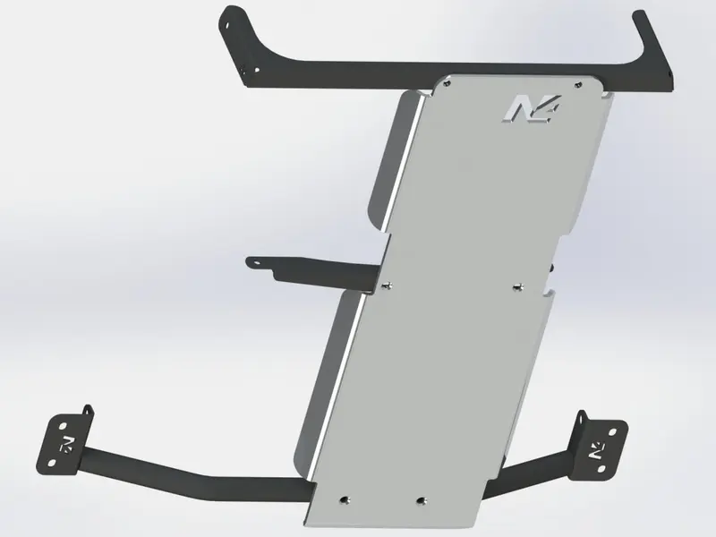 Ski de protection boîtes vitesses et transfert en aluminium de 8mm pour Toyota VZJ90 N4-Offroad