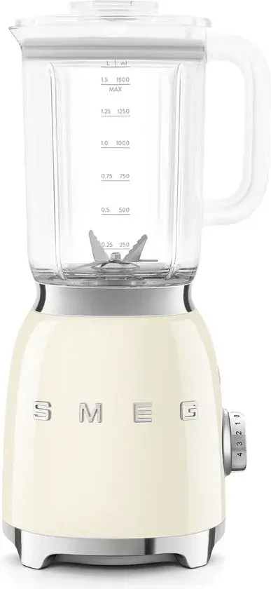 SMEG BLF03CREU Blender Crème 800W 1,5L - Neuf Outlet