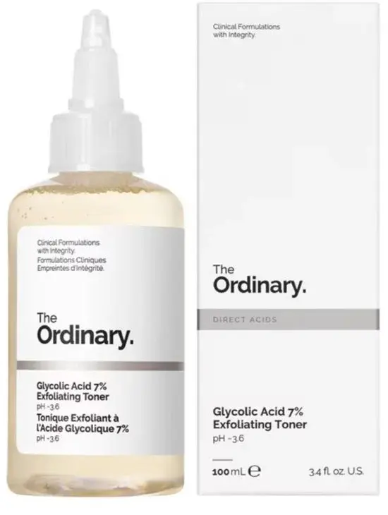Solution tonique à l'acide glycolique 7 % 100 ml | Lotion tonique | Nouveau