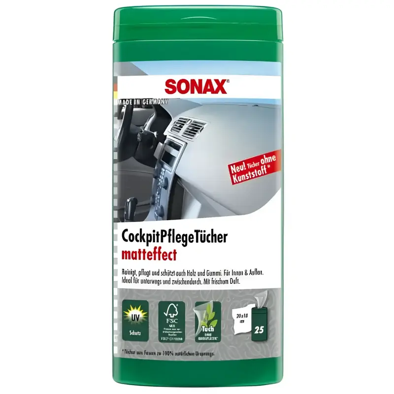 Sonax Lingettes d'entretien tableau de bord Effet mat