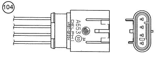 Sonde lambda NGK OZA629-EA2 – qualité d'origine, neuve