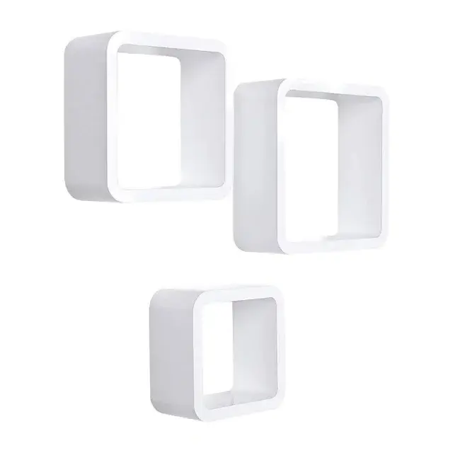 Songmics LWS104 Zwevende Kubus Wandplanken 3 Stuks - Nieuw