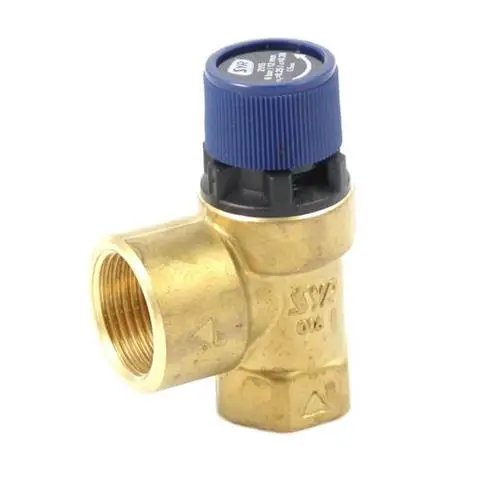 Soupape de sécurité 6 bar – Entrée 1/2" BSP / Sortie 3/4" GW