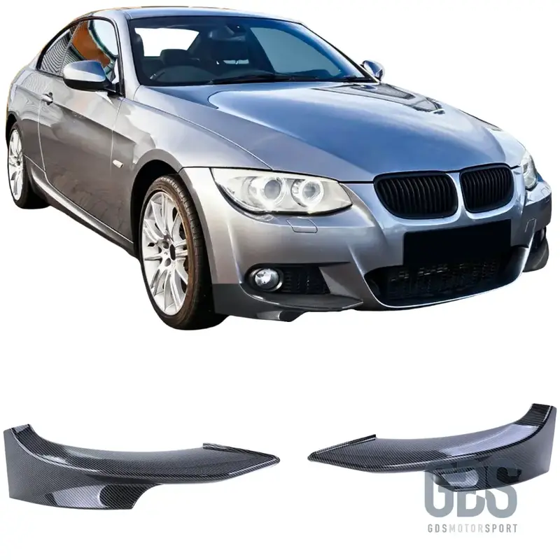 Splitters rajout pare-choc avant Pack M BMW E92 E93 Phase 2 LCI Look Carbone