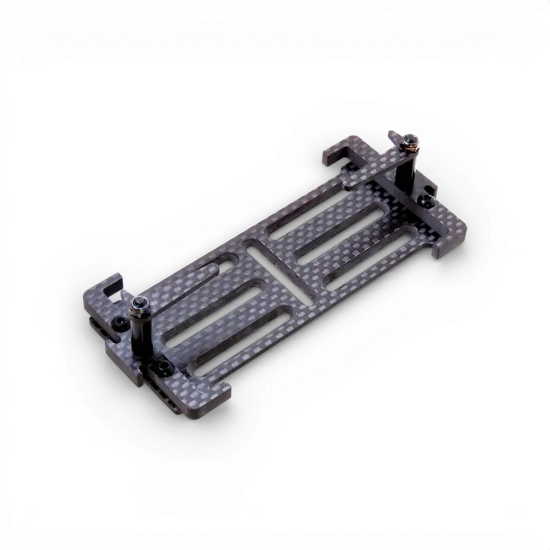 Support de Batterie Ajustable en Carbone à Changement Rapide