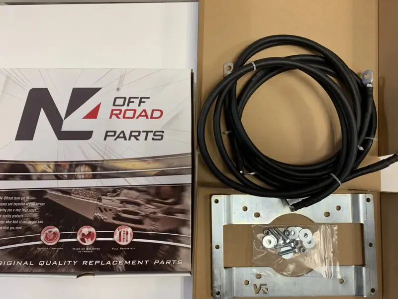 Support Déport 1.5M pour Boîtier Relais WARN | Kit Fixation Treuil VR Evo/Zeon