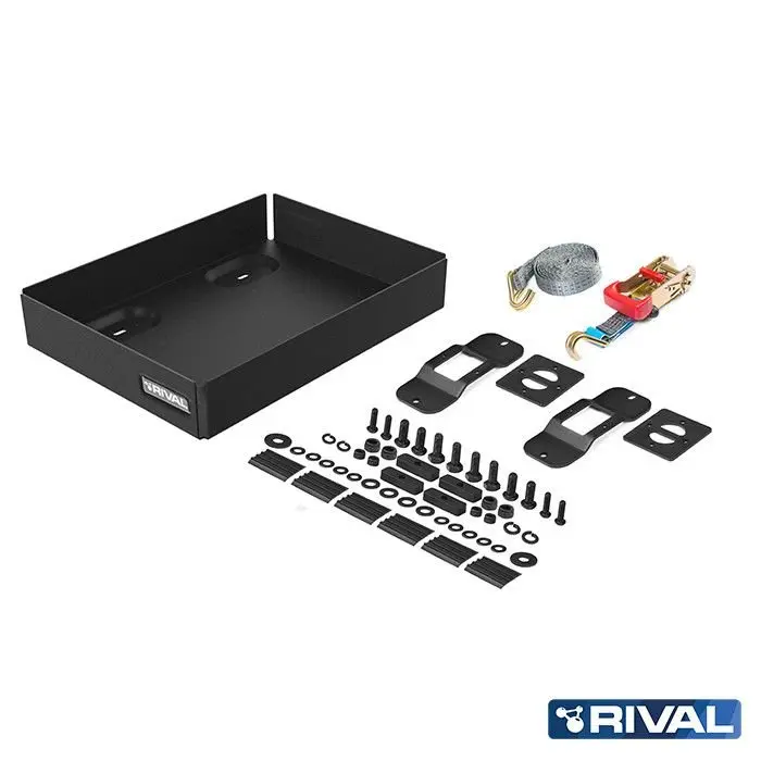 Support double jerrican pour galerie de toit – RIVAL 4X4