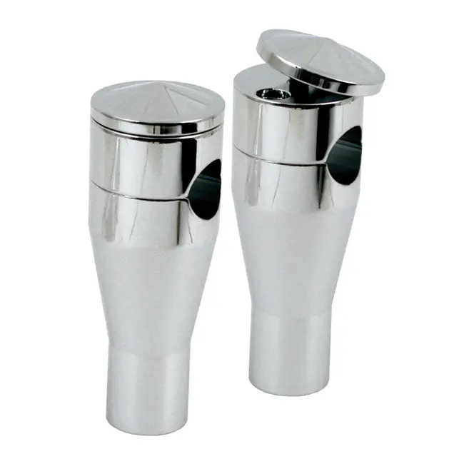 Supports de guidon en aluminium pour Panhead Style Twist Top Chrome