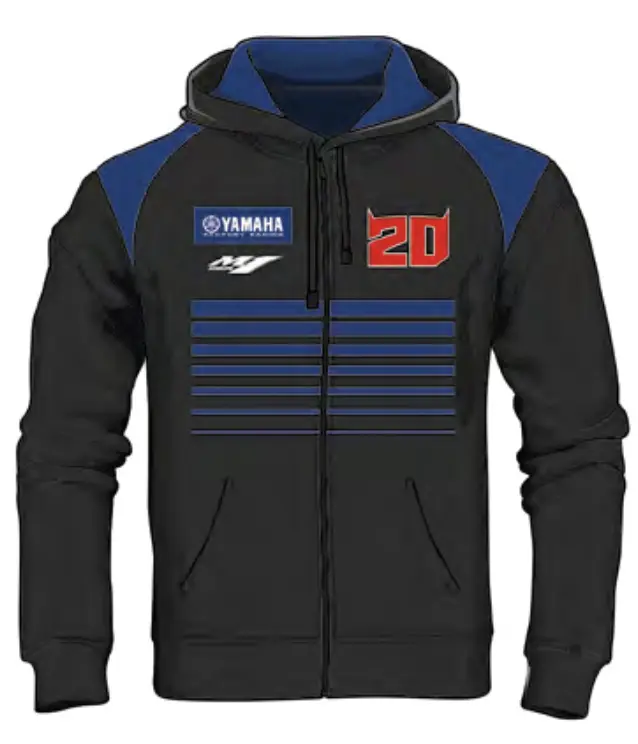 SWEAT A CAPUCHE YAMAHA MAN 20 WITH STRIPES