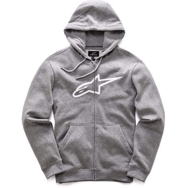 SWEAT A CAPUCHE ZIPPE ALPINESTARS AGELESS GRIS