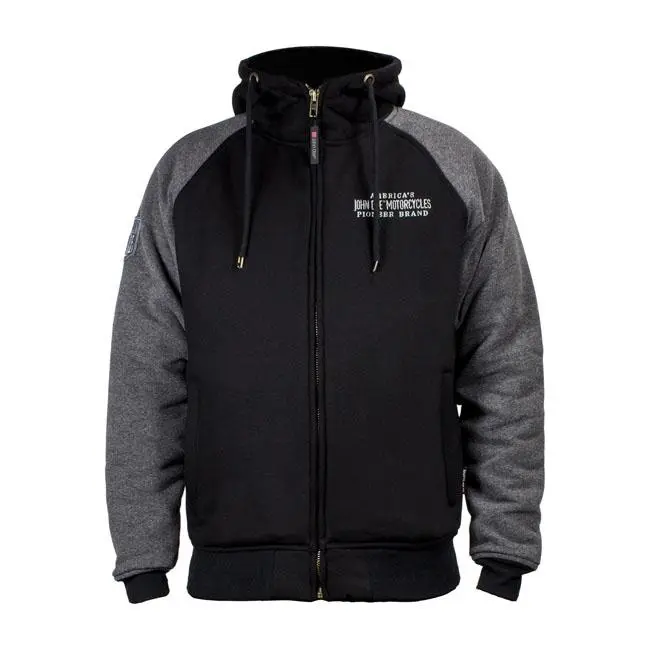 Sweat à capuche zippé John Doe noir/gris