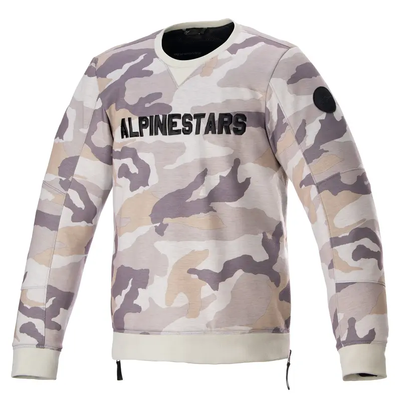 SWEAT ALPINESTARS LEGIT CREW FLEECE CAMO GRIS CLAIR
