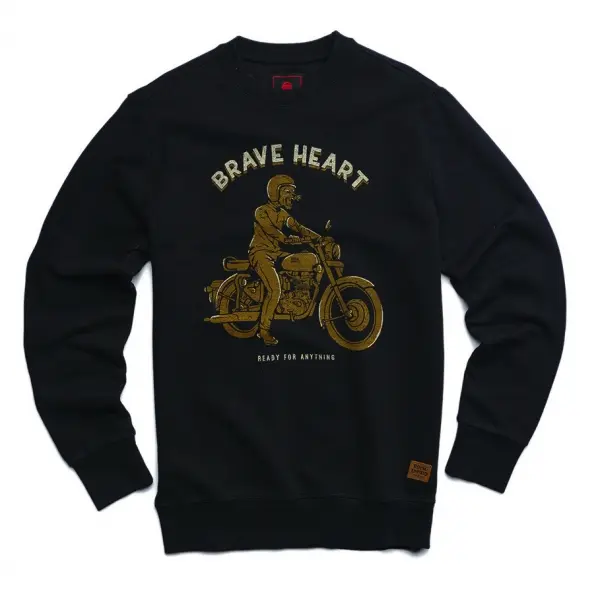 SWEAT ROYAL ENFIELD BRAVEHEART NOIR