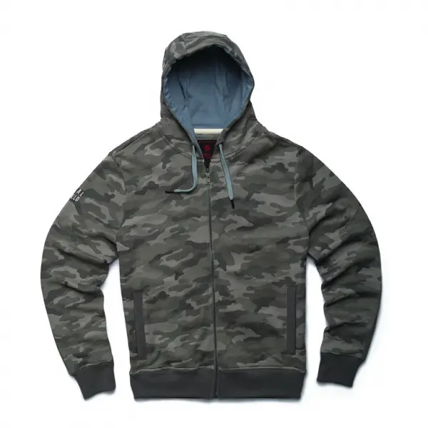 SWEAT  ROYAL ENFIELD CAPUCHE GRIS CAMO