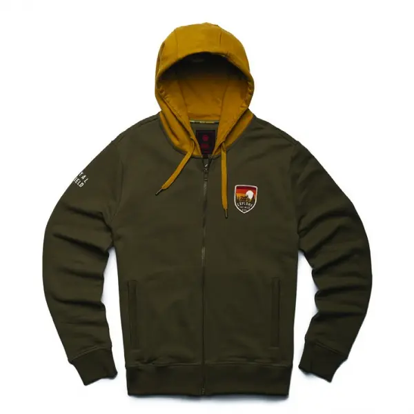 SWEAT  ROYAL ENFIELD CAPUCHE OLIVE