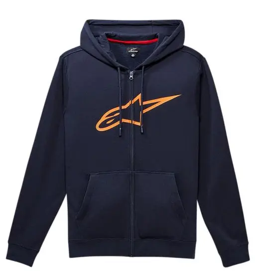 SWEAT ZIPPE ALPINESTARS RIDE 2.0 NAVY ORANGE