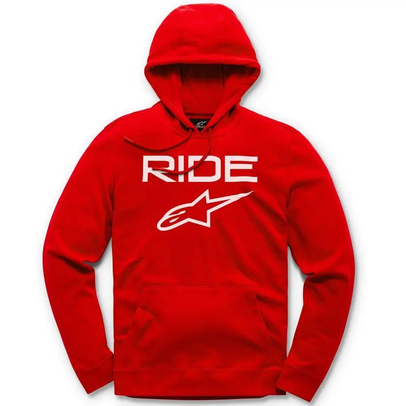 SWEAT ZIPPE ALPINESTARS RIDE 2.0 ROUGE BLANC