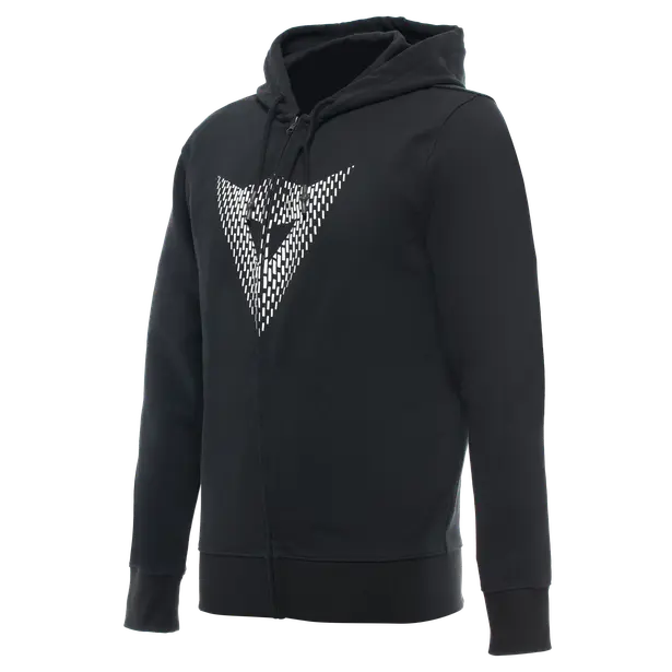 SWEAT ZIPPE DAINESE LOGO NOIR BLANC