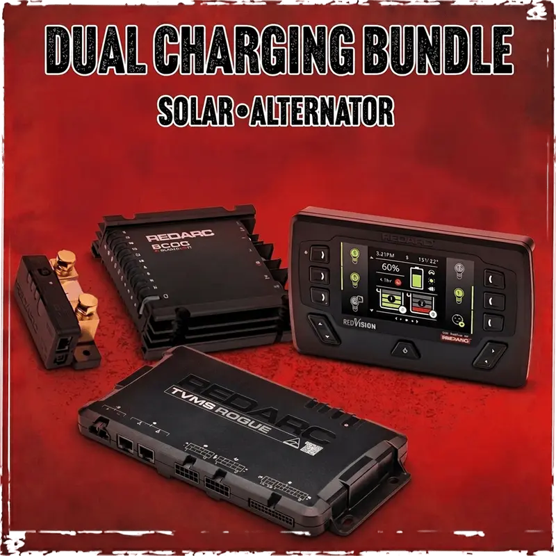 Système Gestion Batterie REDARC SOLI BCDC Alpha50R TVMS Rogue