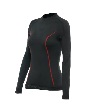 T-SHIRT DAINESE FEMME THERMO LS LADY NOIR ROUGE