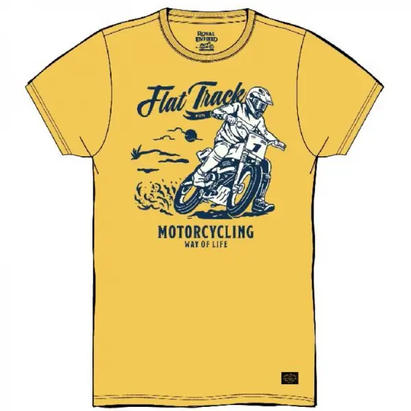 T-SHIRT ROYAL ENFIELD FLAT TRACK MIMOSA