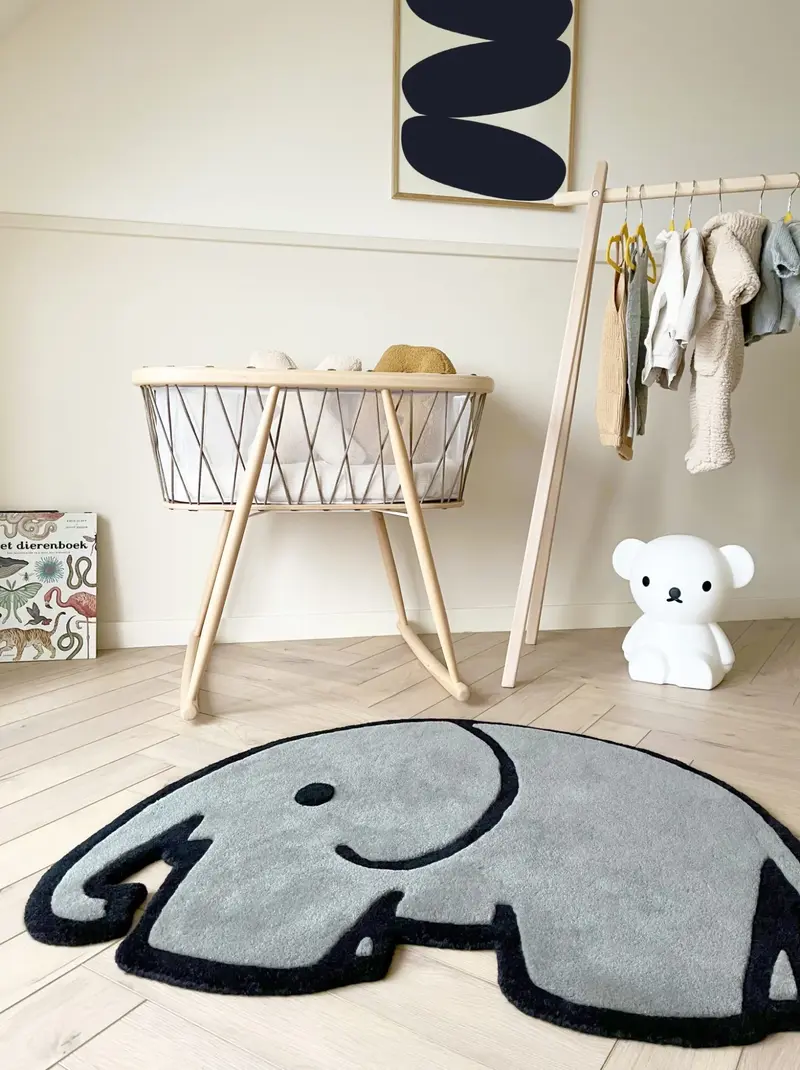 Tapis Maison Deux x Miffy Éléphant 100x82cm - Neuf Outlet