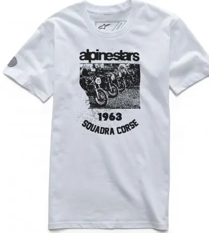 TEE SHIRT ALPINESTARS CREW BLANC