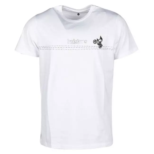 TEE SHIRT HELSTON EVASION COTON  BLANC