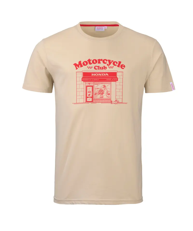 TEE-SHIRT HONDA CLUB BEIGE