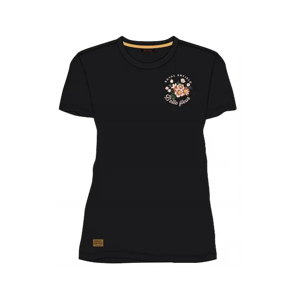TEE SHIRT ROYAL ENFIELD CASQUE NOIR FEMME