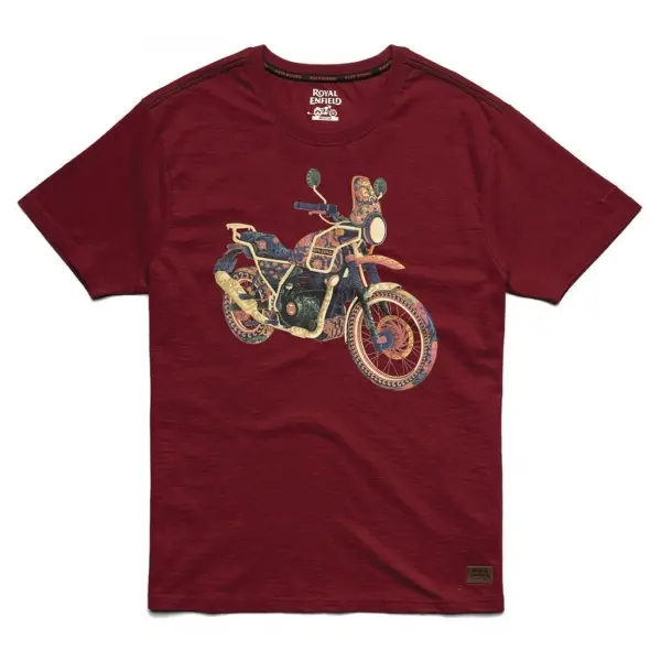 TEE SHIRT ROYAL ENFIELD HIMALAYAN ROUGE