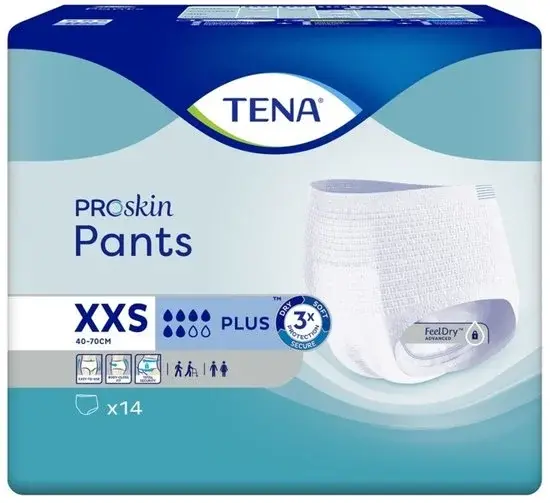 TENA Pants Plus ProSkin T20 XXS 14 pièces - Nouveau Outlet
