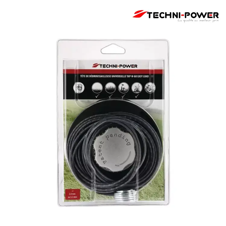 TETE UNIVERSELLE TAP-N-GO EASY LOAD TECHNI-POWER 130 mm