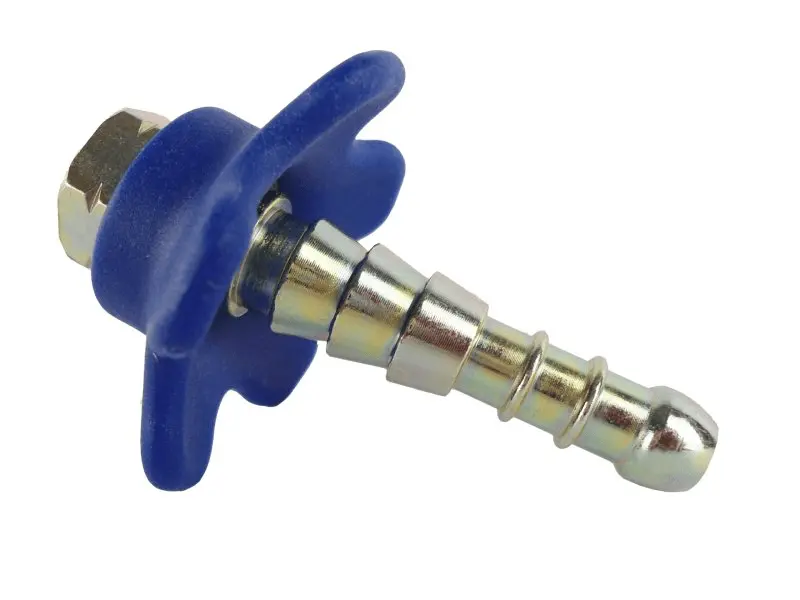 Tétine de gaz CADAC avec volant pour tuyau gaz 1/4” main gauche