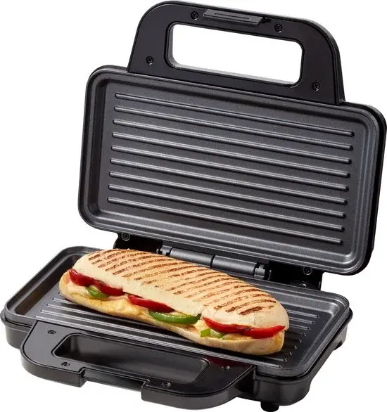 Tomado TGP2001S XXL Grille-pain/Croque-monsieur Noir Inox - Nouveau Outlet