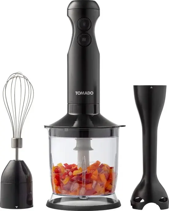Tomado TSB3501B Ensemble Mixeur Plongeant Noir - Nouveau Outlet