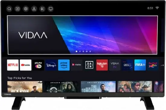 Toshiba 24WV2E63DG 24 pouces Full HD Smart TV Noir - Nouveau Outlet