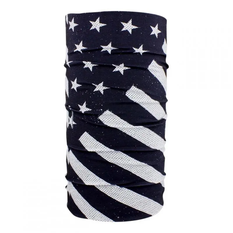TOUR DE COU ZAN HEADGEAR TUBE NOIR BLANC  FLAG