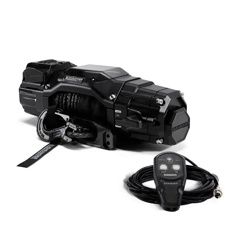 Treuil COVERT 10S Bushranger | 12V | 4536 KG | Synthetique