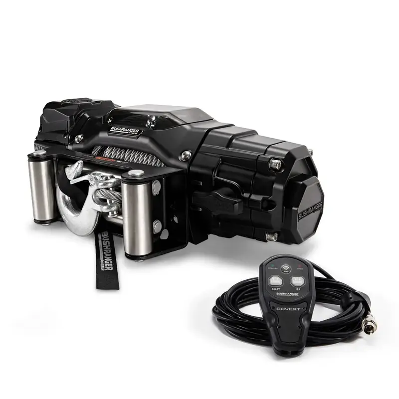Treuil COVERT 12 Bushranger | 12V | 5443 KG | Cable Acier