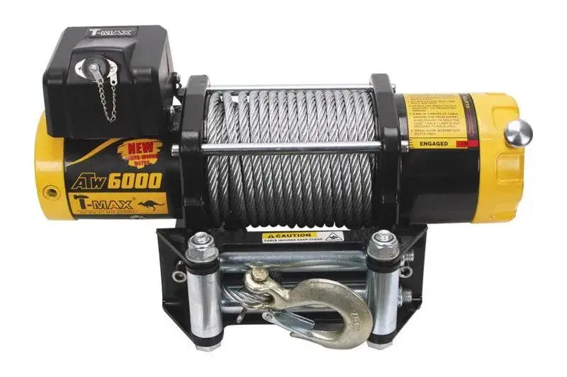 Treuil T-MAX ATW-6000 | 2720 Kg | 12V - Cable Acier